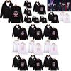 Sweat à capuche avec fermeture éclair et motif BTS pour adolescents, style décontracté