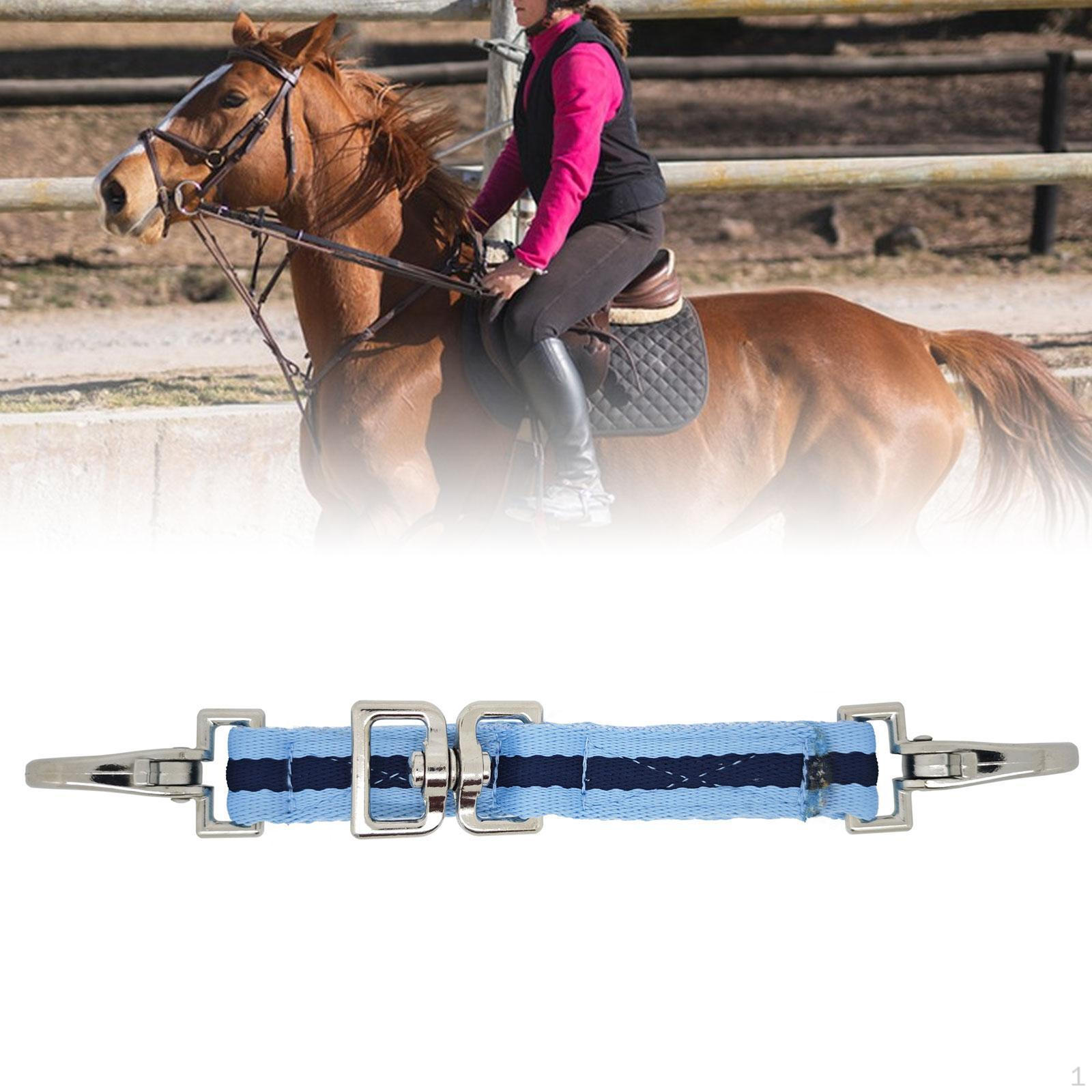 

Конный кордовый шнур для тренировки лошади со сверхпрочным карабином синий