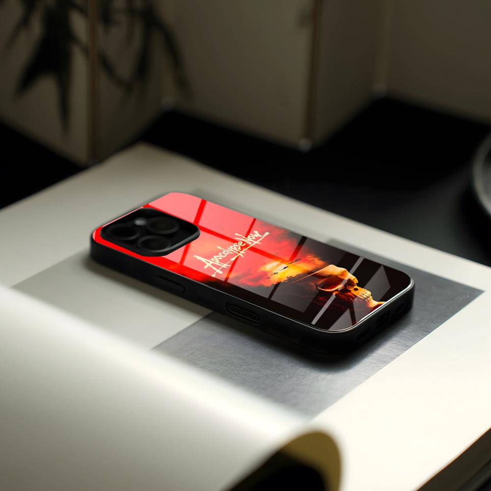 A-apocalypses Now Phone Case Glass For IPhone17 Air 16 Creative Concept 15 17 14 Pro Max 13 12 11 X XS XR Plus For Samsung S 26