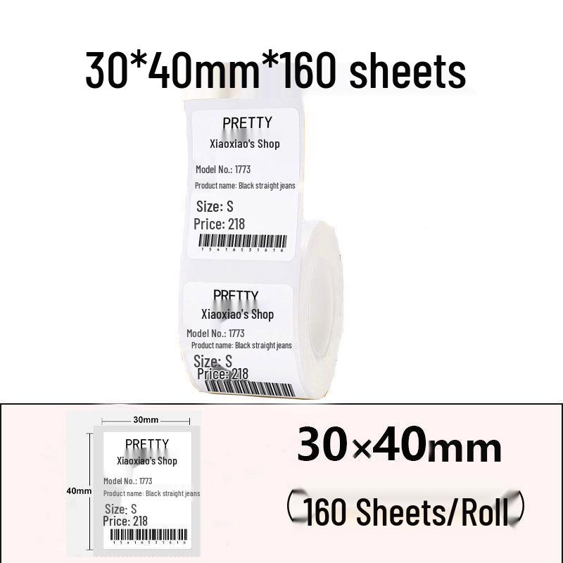 Jingchen B3S P50 T260 Food-Grade Waterproof Thermal Label Paper