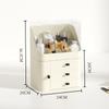 Desktop Drawer-type Cosmetics Storage Box Lipstick Mask Skin Care Product Heart Dressing Table Storage Rack Large Capacity