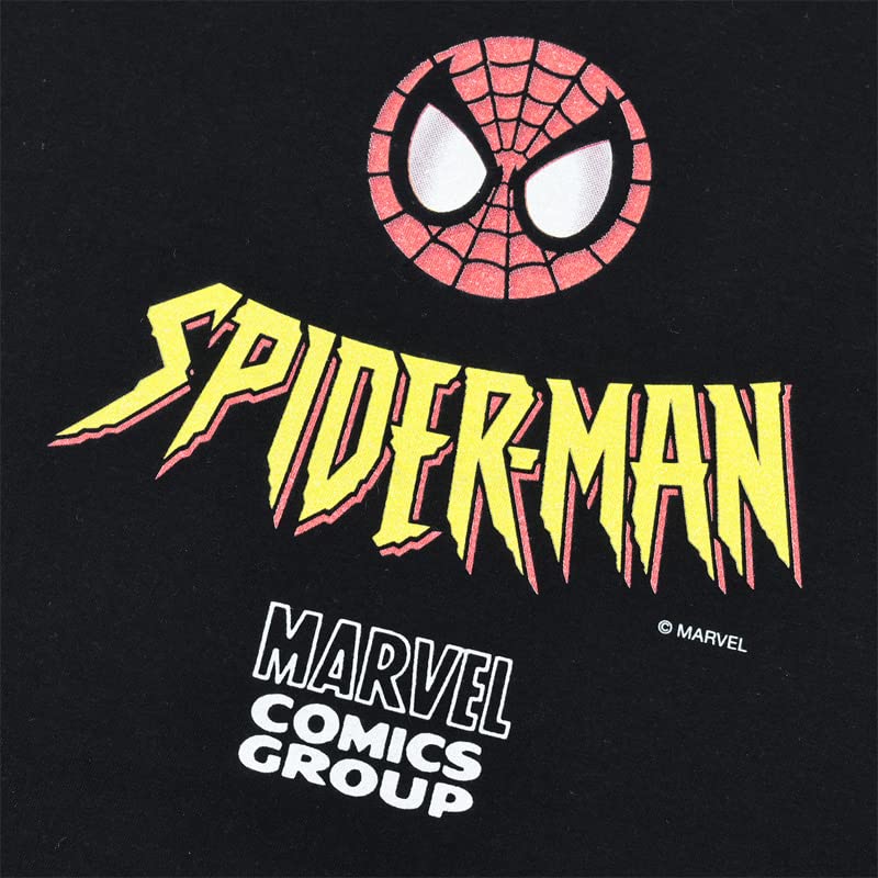 MARVEL Marvel Short Sleeve Spiderman SPIDERMAN American Comic Character Goods Avengers Present Black XL Size T-shirt Men's [Item]