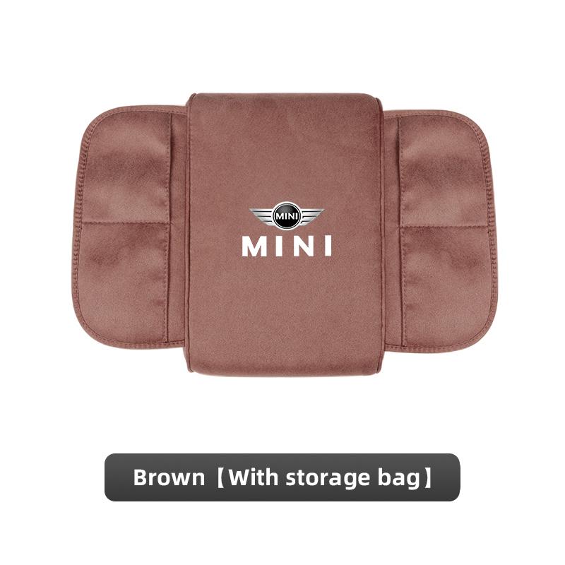 Suede Car Interior Armrest Box Mat Center Console Accessories For BMW Mini Works Cooper F54 F55 F56 F57 F60 R50 R52 R53 R55 R56
