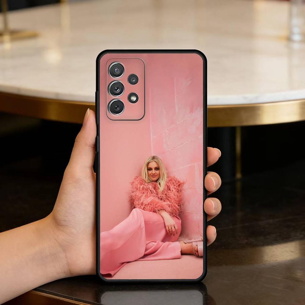 

COOL K-Kelsea Ballerini Soft Silicone Black Cover Phone Case For Samsung Galaxy A73,A72,A71,A70,A53,A52,A51 Samsung a30 a20