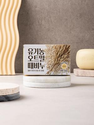 Selgreen Organic Oatmeal Exfoliating Scrub Soap 100g