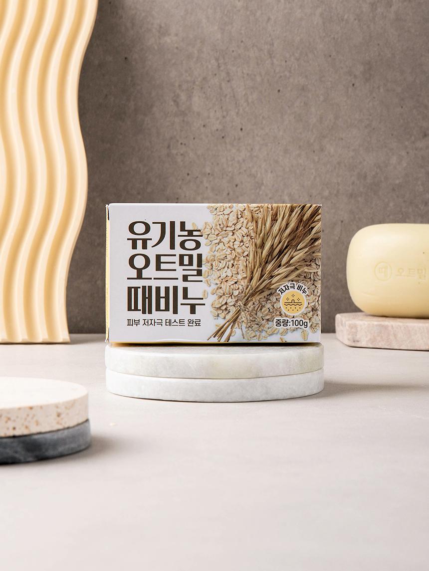 Selgreen Organic Oatmeal Exfoliating Scrub Soap 100g 1ea