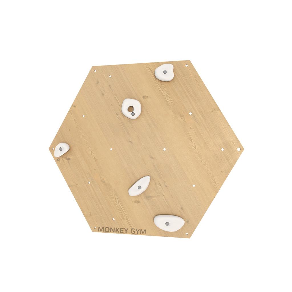 Climbing Wall Cube 1 Wood - White Grips