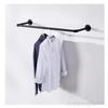 180cm Bedroom Garment Home Rail Multipurpose Wall Mounted Industrial Pipe Clothes Rack Space Saving Hanging Shelf with 3 Hooks