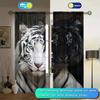 Tiger Printed Curtain for Home Decor - Rod Pocket Window Treatment for Bedroom, Kitchen, Living Room
