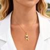 Stainless Steel Heart Puzzle Necklace for Autism Awareness, Gift for Autism Mom Teacher, Teens Girls Boys Jewelry