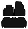 BASIC schwarze Velours-Fußmatten für: Renault Kangoo Express Kastenwagen (2021-)