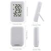 Digital Thermometers with Indoor Outdoor Temperature Wireless Display Digital Hygrometer Thermometers with 2 Remote Sensors