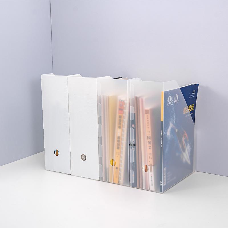 Foldable Vertical File Organizer & Desktop Document Holder Rack