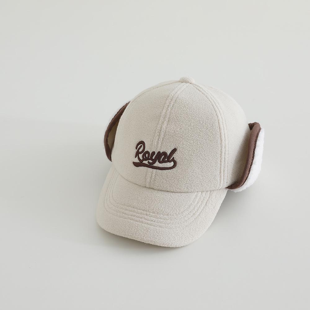 Kinder Herbst/Winter Lammwolle Baseballkappe mit Ohrenschutz