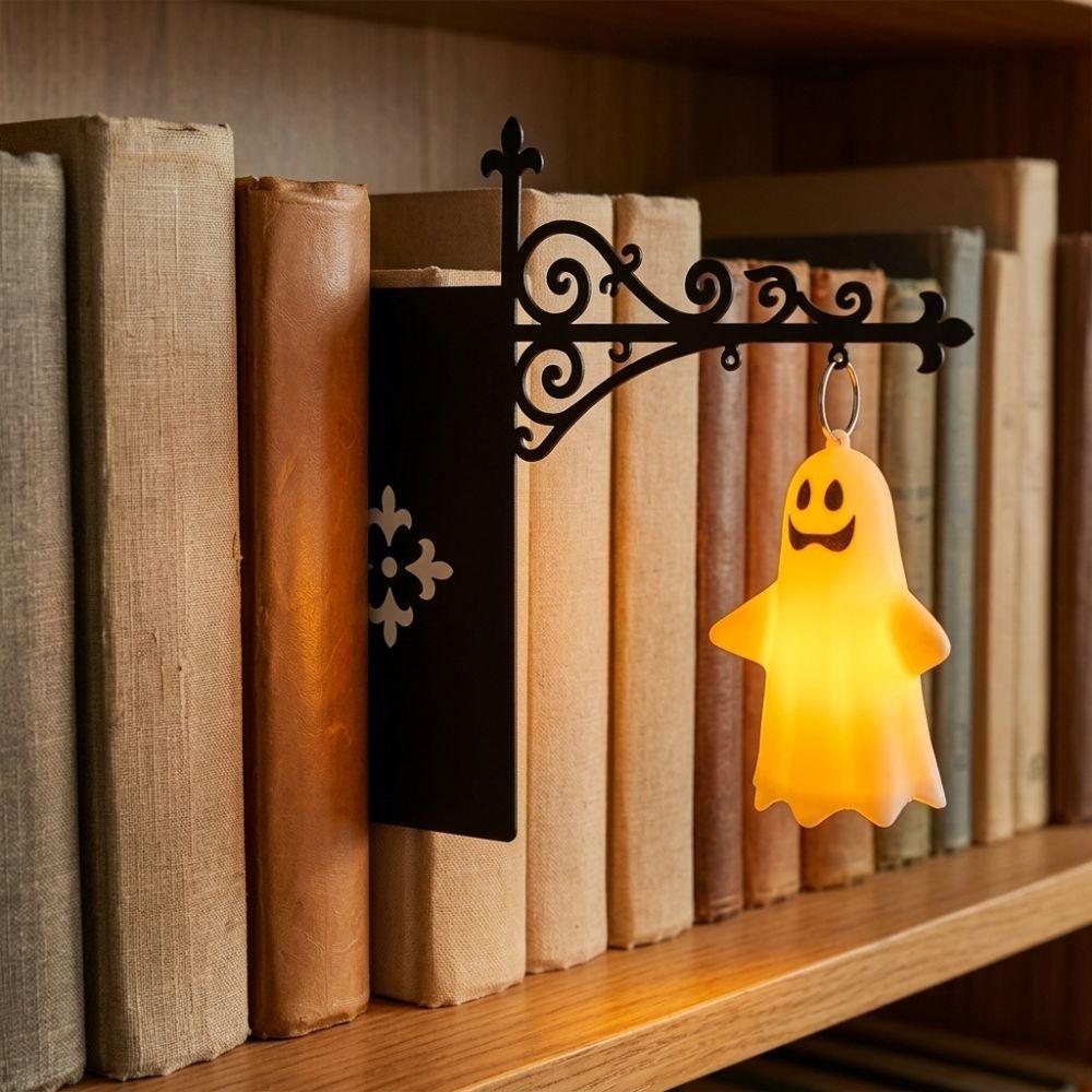 LED Lighting Halloween Ghost Bookshelf Lamp Vintage Style Book Nook Lamp Home Decor