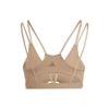 Adidas Studio Luxe Light-Support Bra Solid Logo Low-Intensity Yoga Pilates Sports Bra Women underwear Cardboard-Yellow IJ5764
