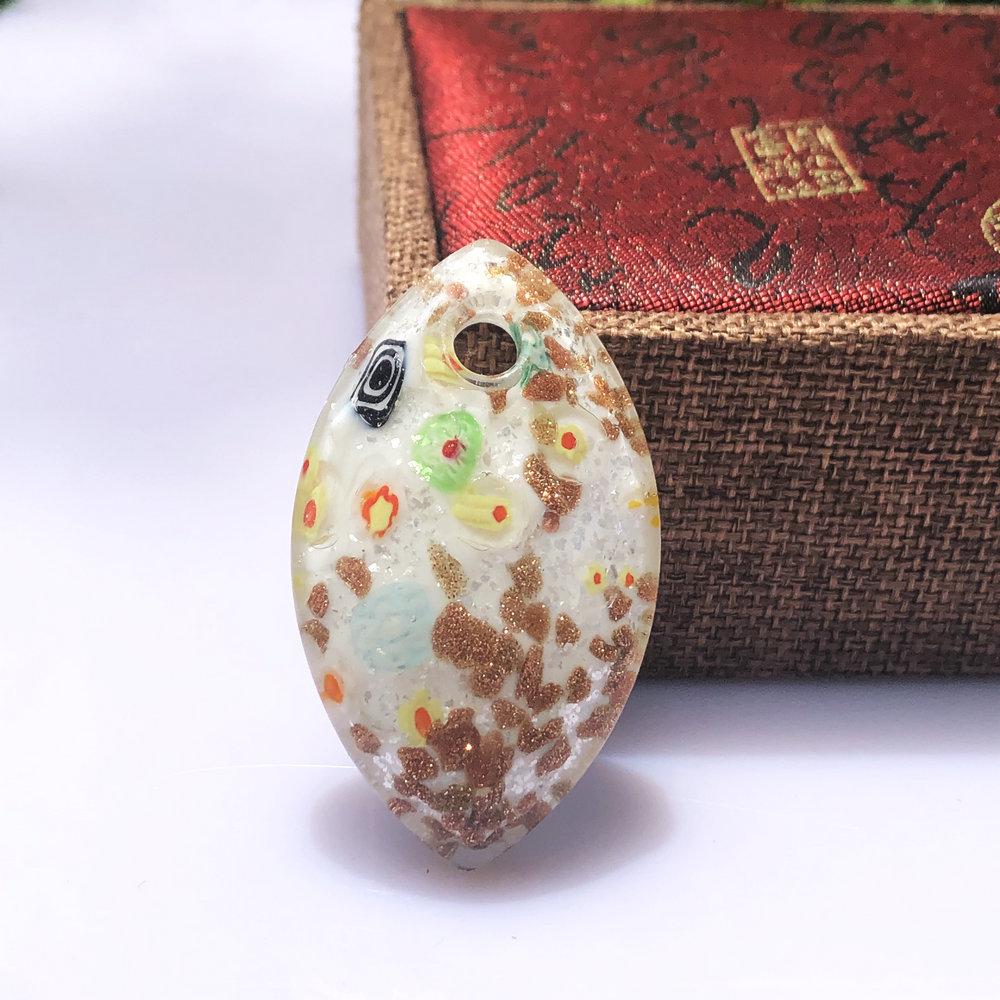Water Drop & Heart Glass Pendant Necklace - Fashionable DIY Jewelry for Women
