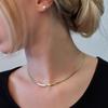 2021 High Quality Clavicle Blade Statement Women Gold Silver Color Stainless Steel Snake Choker Necklace Chain