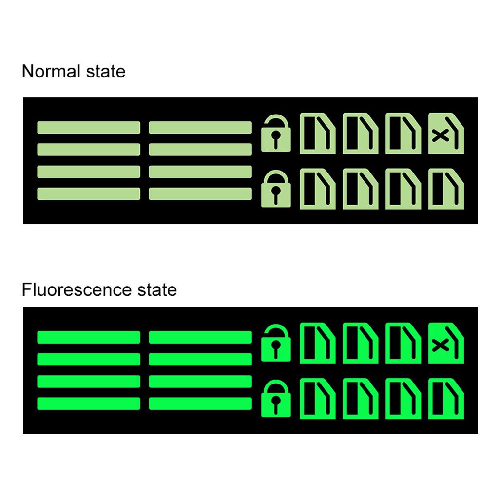 Luminous Car Switch Fluorescent Sticker Decal Styling Self-adhesives Car Styling