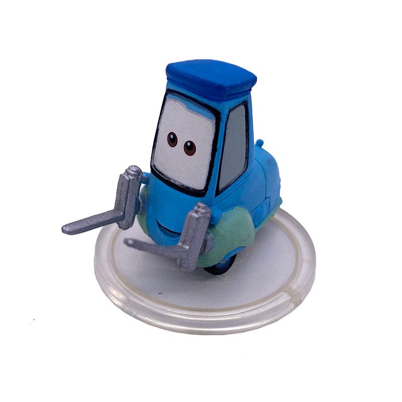 Pixar Cars Mcqueen Sheriff Flo Doc Hudson Luigi Guido Ramone Plastic Model Taart Decoratie Wielen Kunnen Niet Bewegen Kinder Cadeau blue