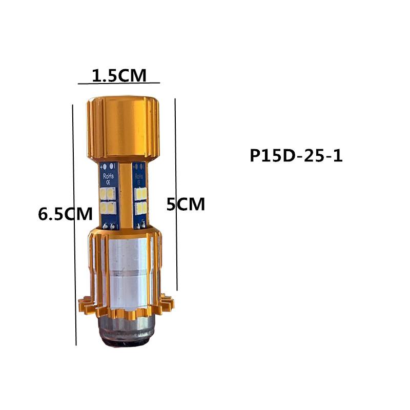 Motorcycle Headlight LED BA20D H6 H4 P15D Bulbs Hi Lo Beam Moto LED Motorbike Headlight Lamp 6000K White 12V 1200LM
