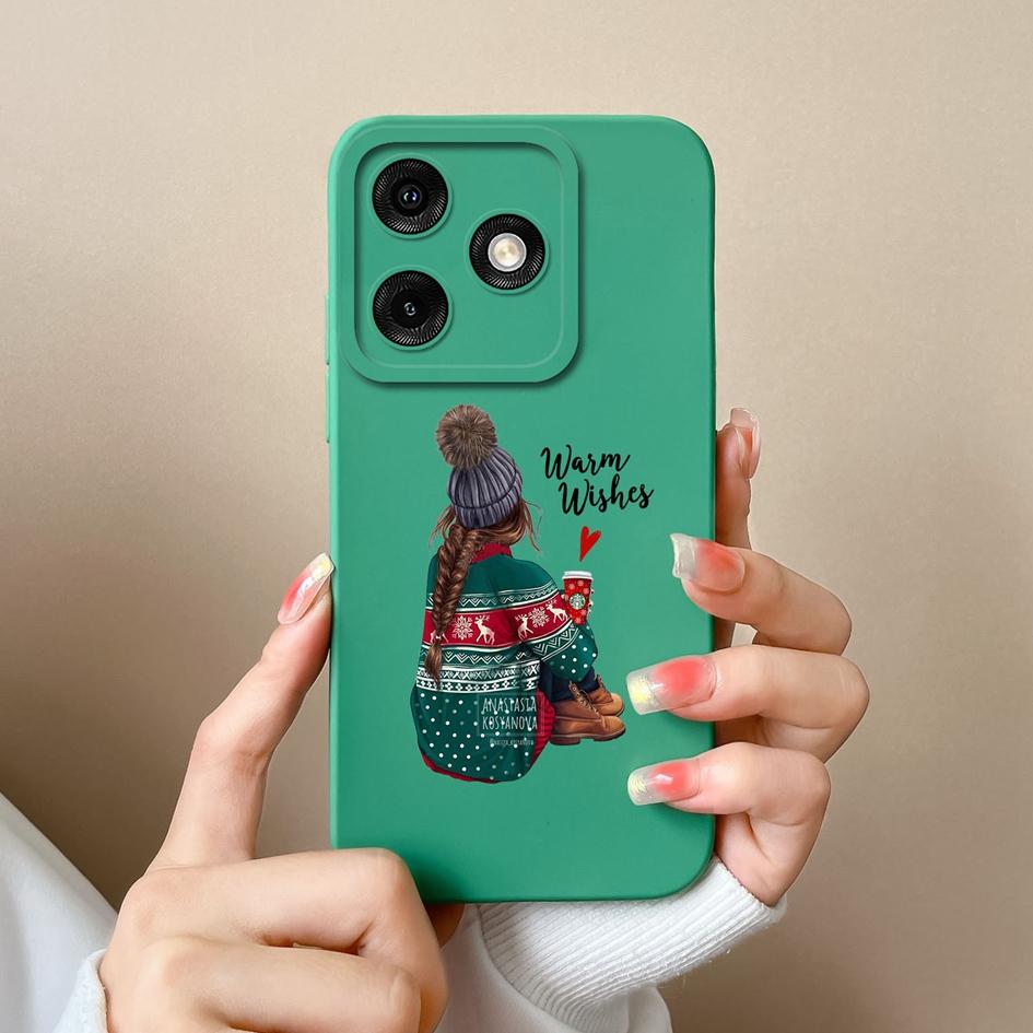 Чехол для Tecno Spark 20 Pro 4G Itel A50 P55 Infinix Note 40 Smart 8 Plus, модный, классный чехол для девочек и мальчиков, высококачественные матовые силиконовые бамперы, корпус