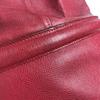 HERMES Tassel fringe Manjoire Drawstring bag Shoulder Bag Courchevel Red