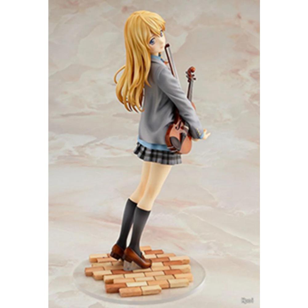20CM Anime Shigatsu wa Kimi no Uso Miyazono Kaori Figure 1/8 Model School Dniform Dress Up Toy Gift Collection Action Figure PVC