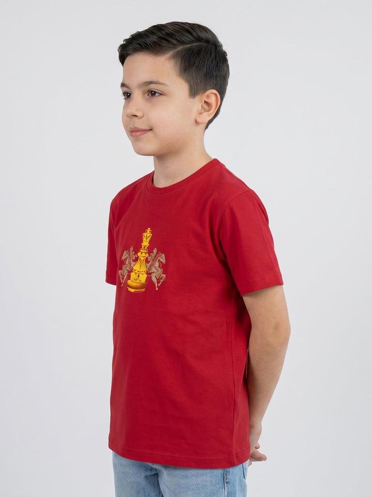 MONTE CARLO Boy Oversized Red Tshirt