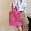 Yogodlns Літня плетена сумка через плече для жінок солодкого кольору для подорожей на пляжі