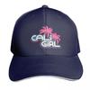 Cali Girl Logo Baseball Cap Fishing Caps Unisex Black Bobble Hat Wild Ball Hat Womens Beach Unisexs