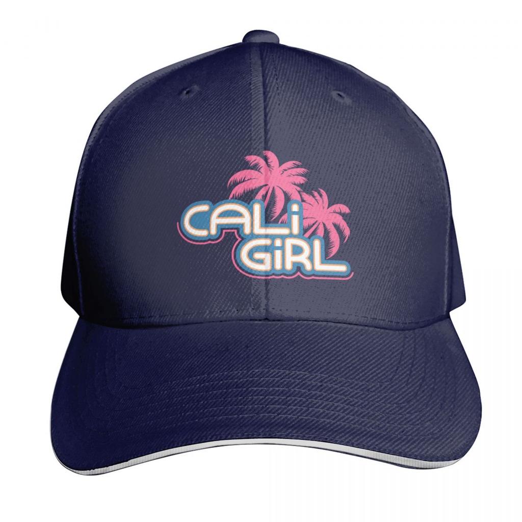 Cali Girl Logo Baseball Cap Fishing Caps Unisex Black Bobble Hat Wild Ball Hat Womens Beach Unisexs