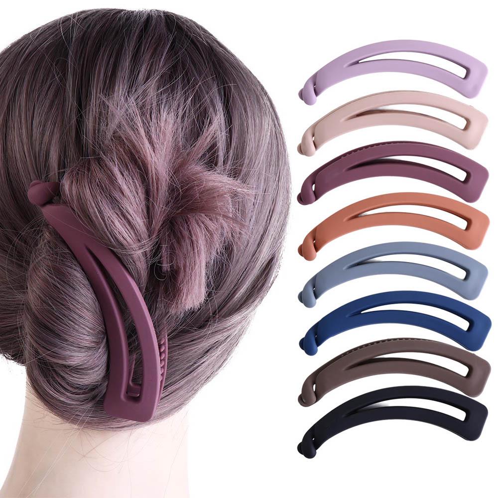 Style Hair Claw For Girl For Women Ponytail Holder Matte Banana Clip Hair Accessories Vertical Clip