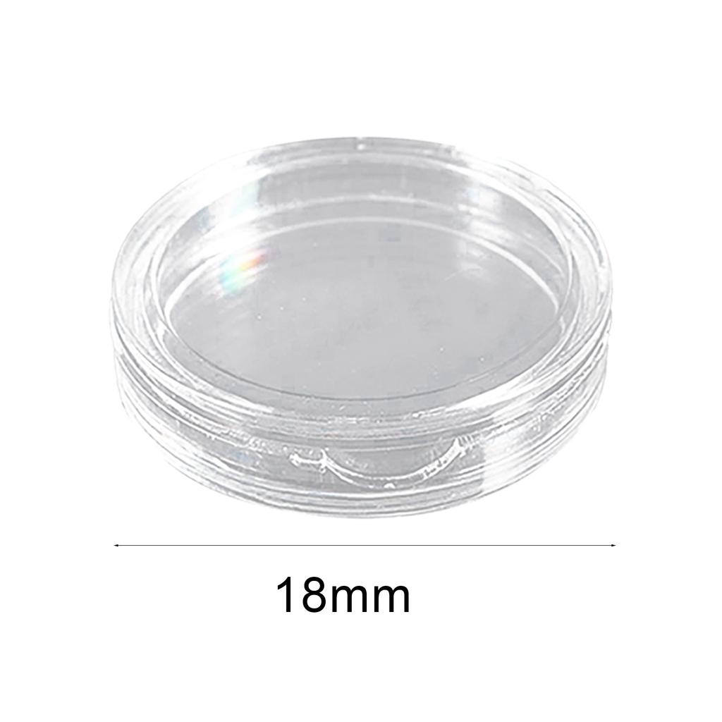 10 sztuk przezroczystych kapsułek na monety w pudełku Dostępne rozmiary od 18 mm do 50 mm na monety