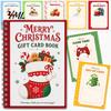 Libro de Felicitaciones Temático para Navidad, Portatarjetas de Regalo Merry, Folleto de Accesorios Espiralados para Manualidades, Regalos de Navidad para Familia, Amigos, Celebraciones