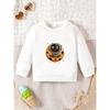 Kids Sweatshirt,Casual and Playful Printed Pattern, Comfortable and Simple Spring and Autumn,Thin Versatile Round Neck Hoodie,Sports Sweatshirt