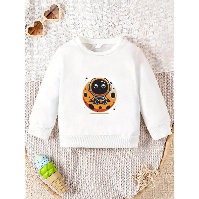 Kids Sweatshirt,Casual and Playful Printed Pattern, Comfortable and Simple Spring and Autumn,Thin Versatile Round Neck Hoodie,Sports Sweatshirt