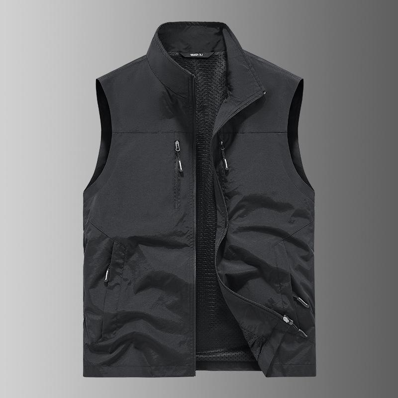 Outdoor QuickDrying Vest Men'S Spring, Summer And Autumn MultiPocket Thin Tooling Vest Vest Vest Vest Casual Jacket