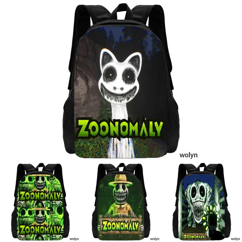 Cute Zoonomaly School Backpack With Fun Prints For Boys And Girls 15 Inch