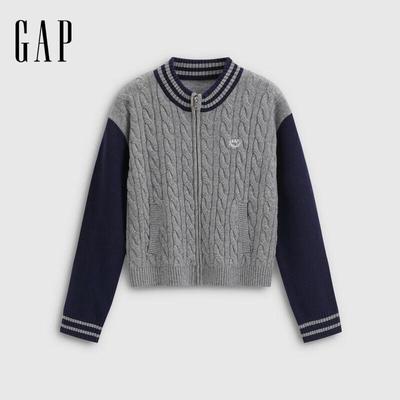 Women's Embroidered Logo Wool-Blend Cable Knit Sweater