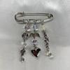 Y2k Gothic Sweet Brooch Clip Bag Charm Beaded Brooch Beaded Bag Pins  Bag Accessories