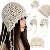 Crochet Slouchy Skull Cap Cotton Knitted Hat Fashion Women Beanie Hat Summer