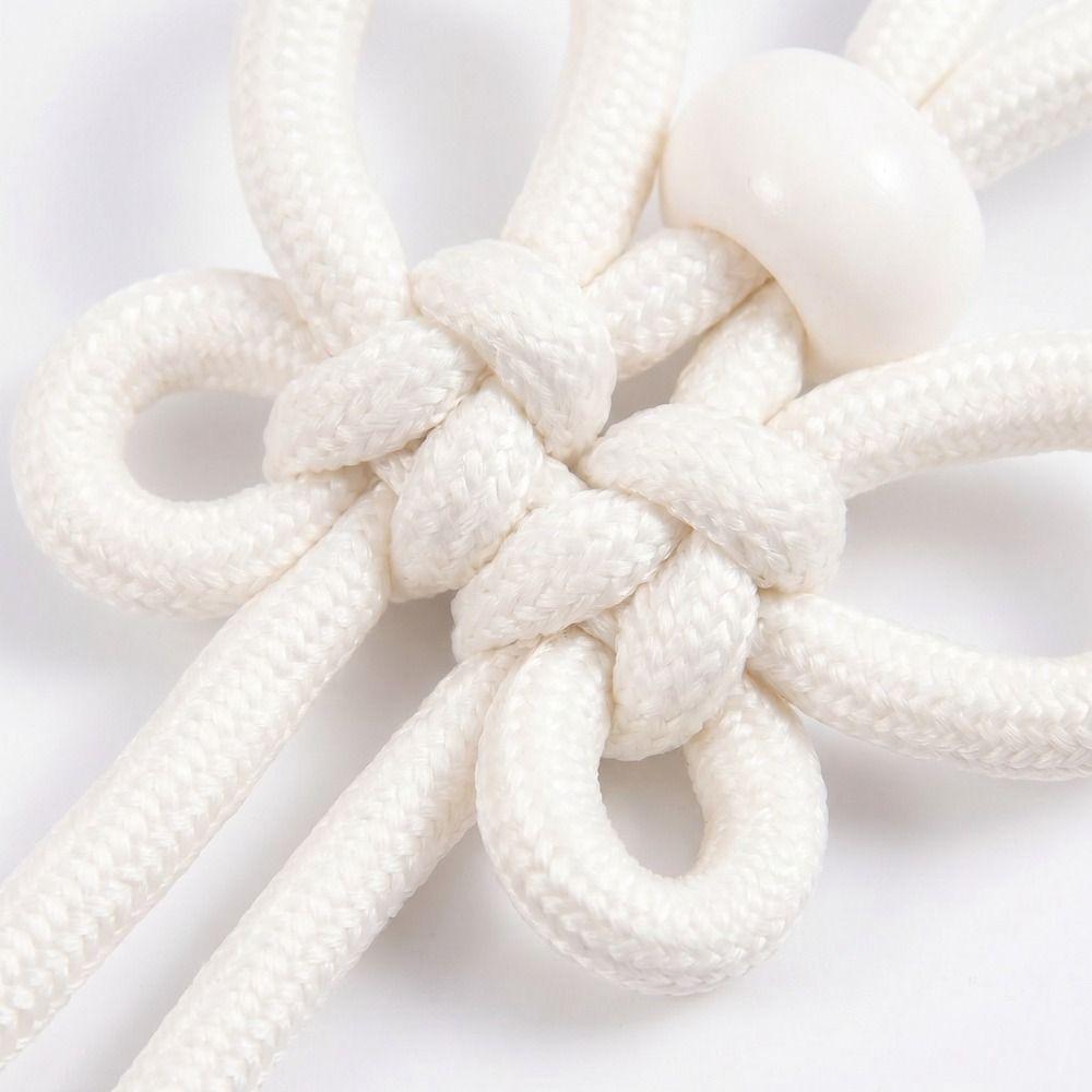 Handmade Chinese Knot Keychain Hand Woven DIY Bag Charm Braided Rope Keychain Handbag Decoration