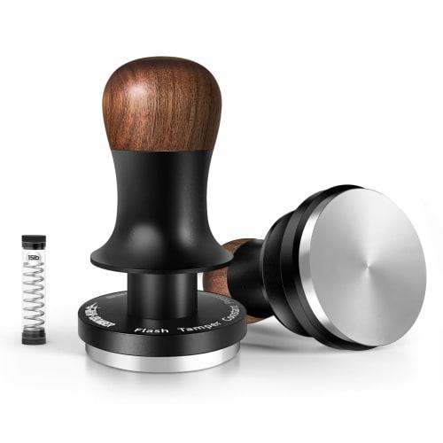 MHW-3BOMBER Coffee Tamper, 58mm, Espresso Tamper, Constant Pressure, 30lb, Audible Feedback, Easy Press, 15lb Spare Spring, Coffee Supplies, 58.35mm,