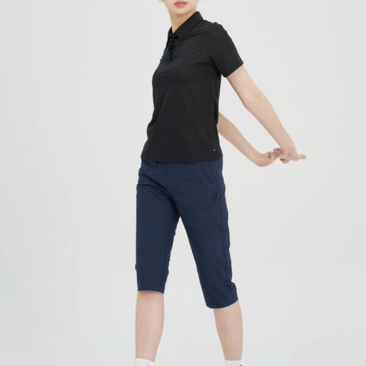 FILA Polo Shirts Unisex Black Polo Collar Thin FS2TSH2232UBLK