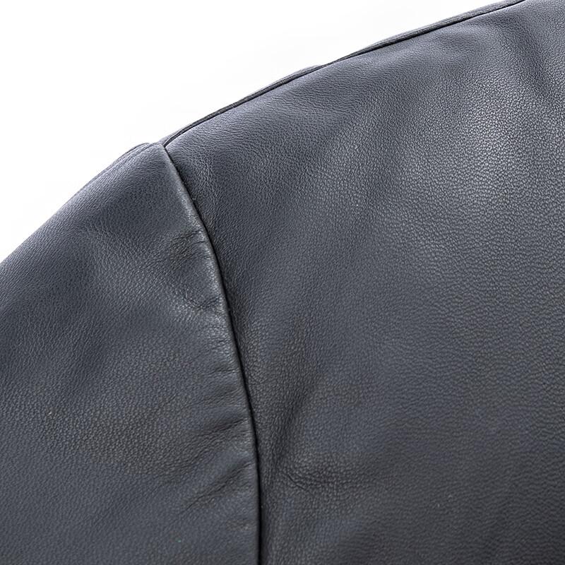 FAPAI Men's Hooded Detachable Sheepskin Leather Down Jacket