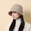 New Autumn and Winter Knitted Bucket Hat Women's Outdoor Travel Warm Fashion Basin Hat Elegant Hat