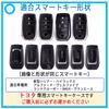 [MKMC] Smart Key Case, TPU Material, Compatible with Toyota Cars, New Prius, Alphard, Vellfire Crown, Harrier, Custom Parts (Blue), Blue