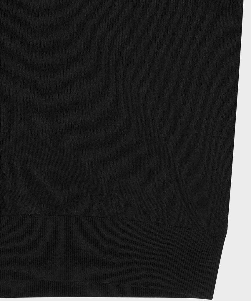Teildeon Cotton Knit Polo Shirt Black