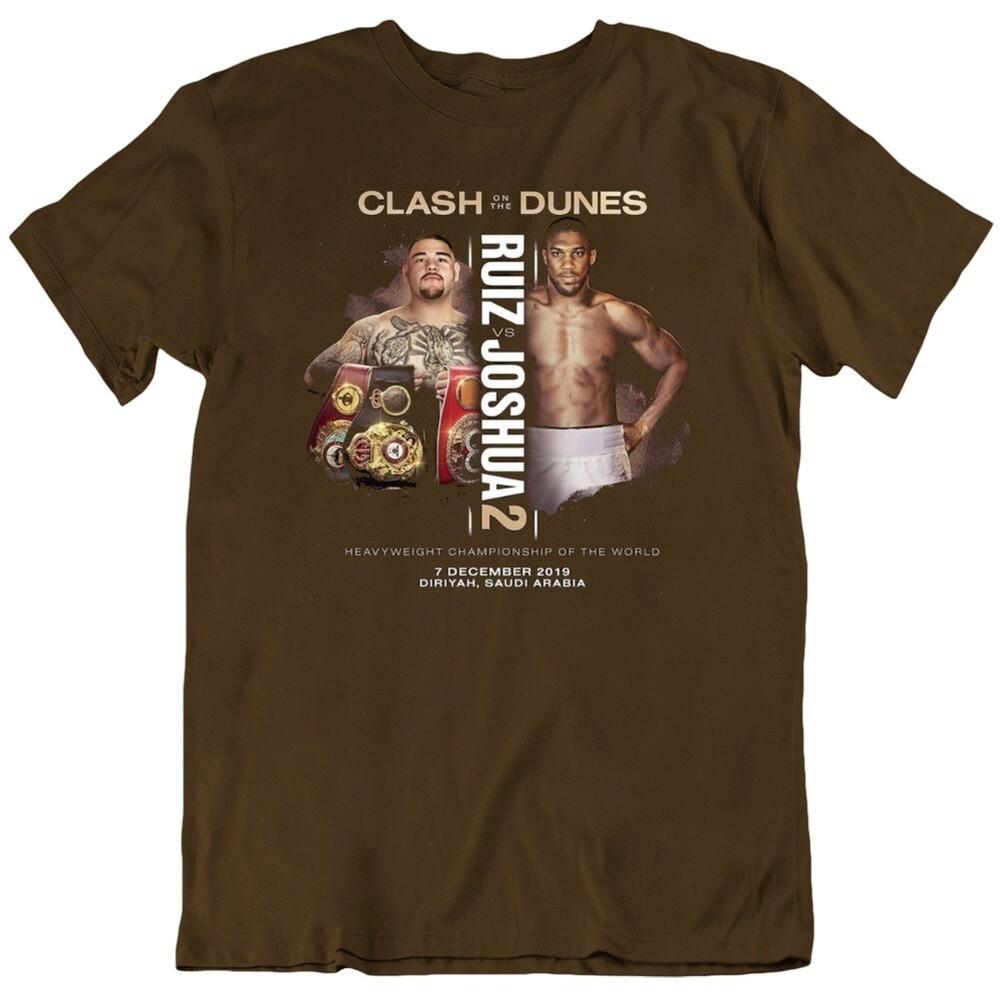 Andy Ruiz Jr vs Anthony Joshua Heavyweight Rematch Boxing Poster Fan T Shirt Unisex T-Shirt L